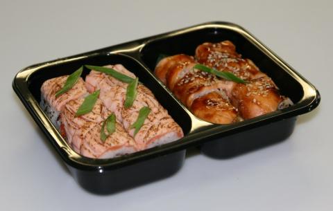Упаковка суши Сякэ терияки рору в лотки