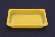 Пластиковый лоток под запайку 210×148×40 мм желтый