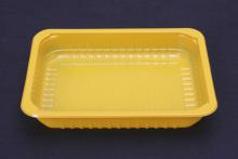 Пластиковый лоток под запайку 227×178×40 мм желтый