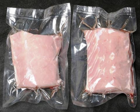 Вакуумная упаковка свиного карбоната