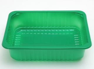 Пластиковый лоток под запайку 227×178×60 мм зеленый